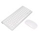 thumbnail image 2 of Juego de teclado y ratón 2,4G inalámbrico 78 teclas USB teclas finas grabadas ergonomía botón de silencio teclados de ordenador ratón plateado, 2 of 5