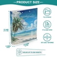 thumbnail image 6 of joogoo Palm Tree on Beach View Hardcover 3 Ring Binder 1.5" Round Rings Interior Pockets Binders Organizer 1 Pack, 6 of 9