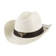 thumbnail image 3 of Sombrero de vaquero jinwen de paja para niña/niño Blanco, 3 of 8