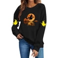 thumbnail image 5 of LUVDA Women's Halloween Witch Print Sweatshirt Oversized Crewneck Long Sleeve Fall Winter Party Top, 5 of 5