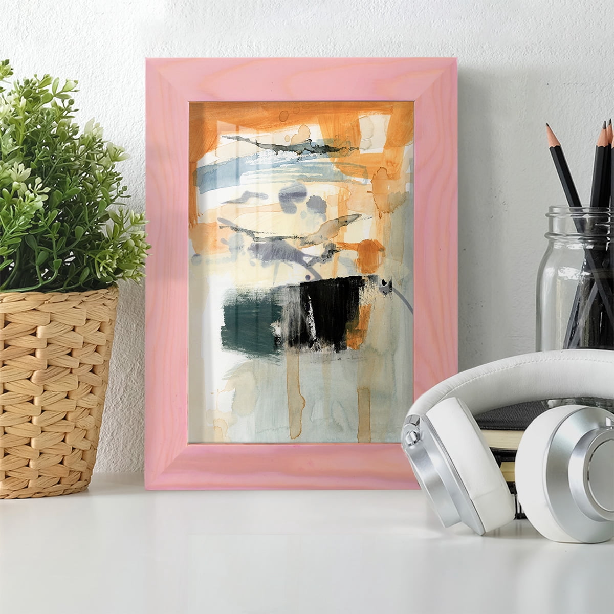 Seria I - Framed Print w/glass - Sunset Pink