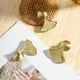 thumbnail image 2 of Perilla de gabinete con forma de hoja de ginkgo, perilla de cajón, perilla decorativa para armario o tocador., 2 of 6
