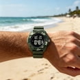 thumbnail image 7 of Men's Digital Watch Large Face with Luminous, Multifunctional Chronograph Sport Wristwatch with Alarm, Waterproof 50M Electronic Watch for Outdoor Running Hiking, LED Backlight, 7 of 7