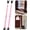 Pink, variant on Door Security Bar, Door Stoppers Security bar,Heavy Duty Door Lock Security Door Jammer Door Stopper for Apartment, Hotel Room,Screen Door Hardware, Gate Lock Bar(2 Pack,Pink)