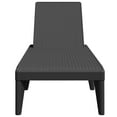thumbnail image 2 of vidaXL Sun Lounger Anthracite 186x60x29 cm PP, 2 of 5