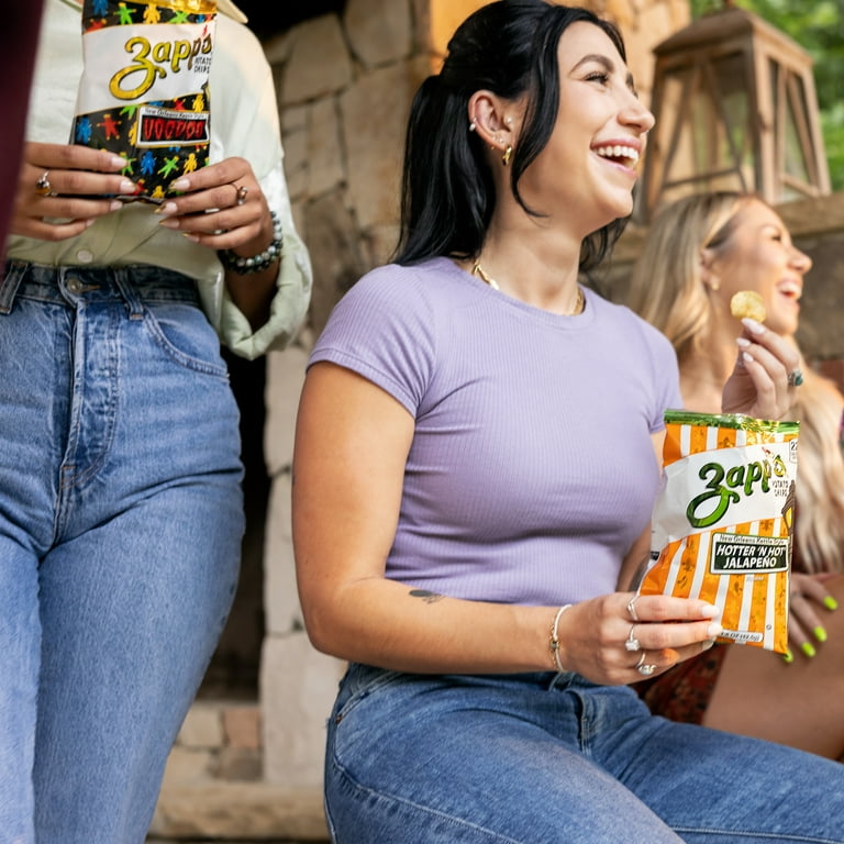 Zapp's Cajun Dill Gator-Tators Kettle Chips, 8 oz Bags, 9 Count