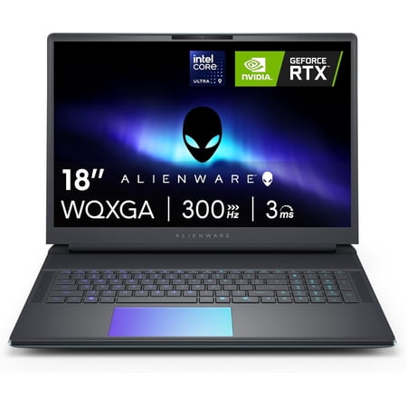 Alienware 18 Area-51 AA18250 Gaming Laptop, RTX 5080 16GB, Intel Core Ultra 9 275HX, 18-Inch WQXGA 300Hz, 32GB DDR5, 2TB SSD, Windows 11 Home