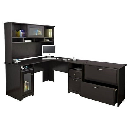 Bush Cabot 3 Piece Office Set in Espresso Oak