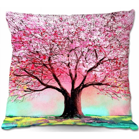 DiaNoche Designs Throw Pillows from Artist Aja Ann - Story of the Tree lxxiv
