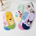 thumbnail image 3 of Kawaii Sanrio Hello Kitty-calcetines de dibujos animados para niñas, My Melody Cinnamoroll, calcetines invisibles para estudiantes, regalos de Navidad para amigos, 3 of 4