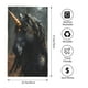 thumbnail image 2 of Fotbe Black And Gold White Horse Toalla Premium con Patrón, Toalla de Microfibra de Secado Rápido, Ligera y Altamente Absorbente (27.5x16in), Ideal para Uso Diario, 2 of 6