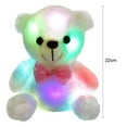 thumbnail image 2 of Toys for Boys and Girls 3-6 Years Cute LED Teddy Bear Panda Glowing in the Dark Stuffed Doll Colorful Flashing Light Bear Hug Plush Kid Toy Gift (without 2pcs AA Battery)-Pink, 2 of 6