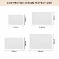 thumbnail image 4 of White Door Mat Indoor Outdoor, Modern Simple White Backdrop Non Slip Welcome Mat with Rubber Backing, Absorbent Fabric Front Door Mats Entryway Rug for Home Patio Entrance 20"x31.5", 4 of 8