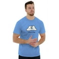 thumbnail image 4 of Ice Pond Hockey Player Falling Men's Big & Tall Crewneck Graphic Tee Brisco Brands 2X, 4 of 5