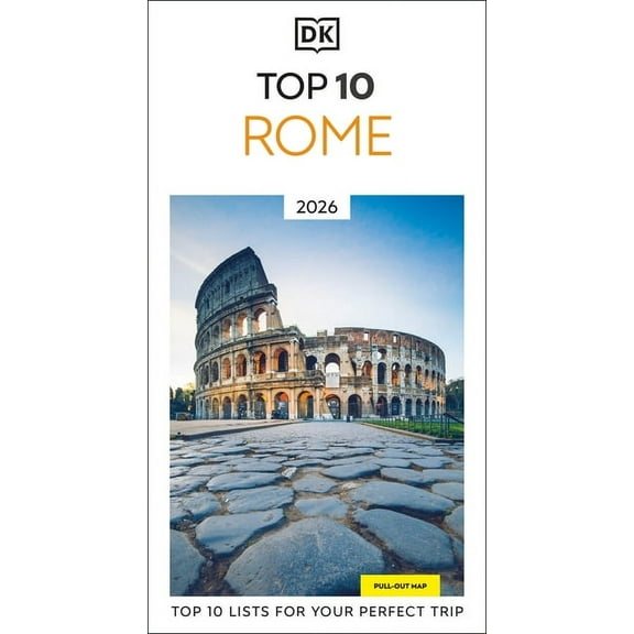 Pocket Travel Guide DK Top 10 Rome: Top 10 Lists for Your Perfect Trip, Plus an All-Weather Folded Map, (Paperback)