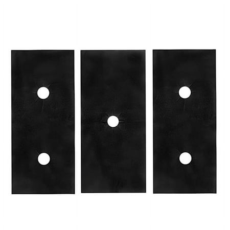 

3PCS Stove Protector for Range 0.01 Inch 0.25mm Thick Burner Covers Heat Resistant Cuttable for Kitchen Black