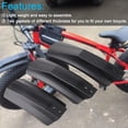 thumbnail image 4 of 2 Pcs Bicycle Mudguard Fat Bike mudguard Front Rear Mud Guard for MTB Bikes Cycling, 4 of 20