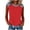 Red, variant on Womens Look Like Denim Patchwork Shirts Trendy Sleeveless Tee Summer Crewneck T Shirts Blouse Red S