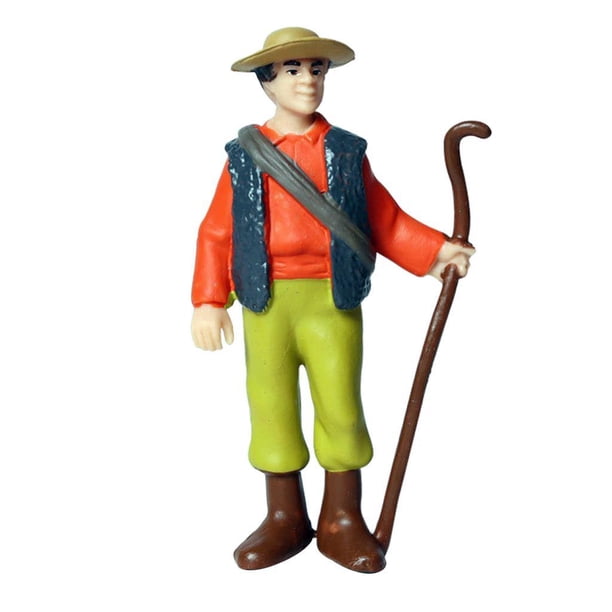 Figuras de acción de juguete, granjero, alimentador, personas, modelos, figurita, educativo, niños Pastor