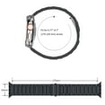 thumbnail image 5 of ARTCHE Watch Band for Apple Watch 46mm 49mm 45mm 44mm 42mm, Compatible with iwatch Band Series 10/Ultra 2/Ultra/9/8/7/6/SE/5/4/3/2/1, Stainless Steel Straps for Adjustable Wristband , Black, 5 of 11