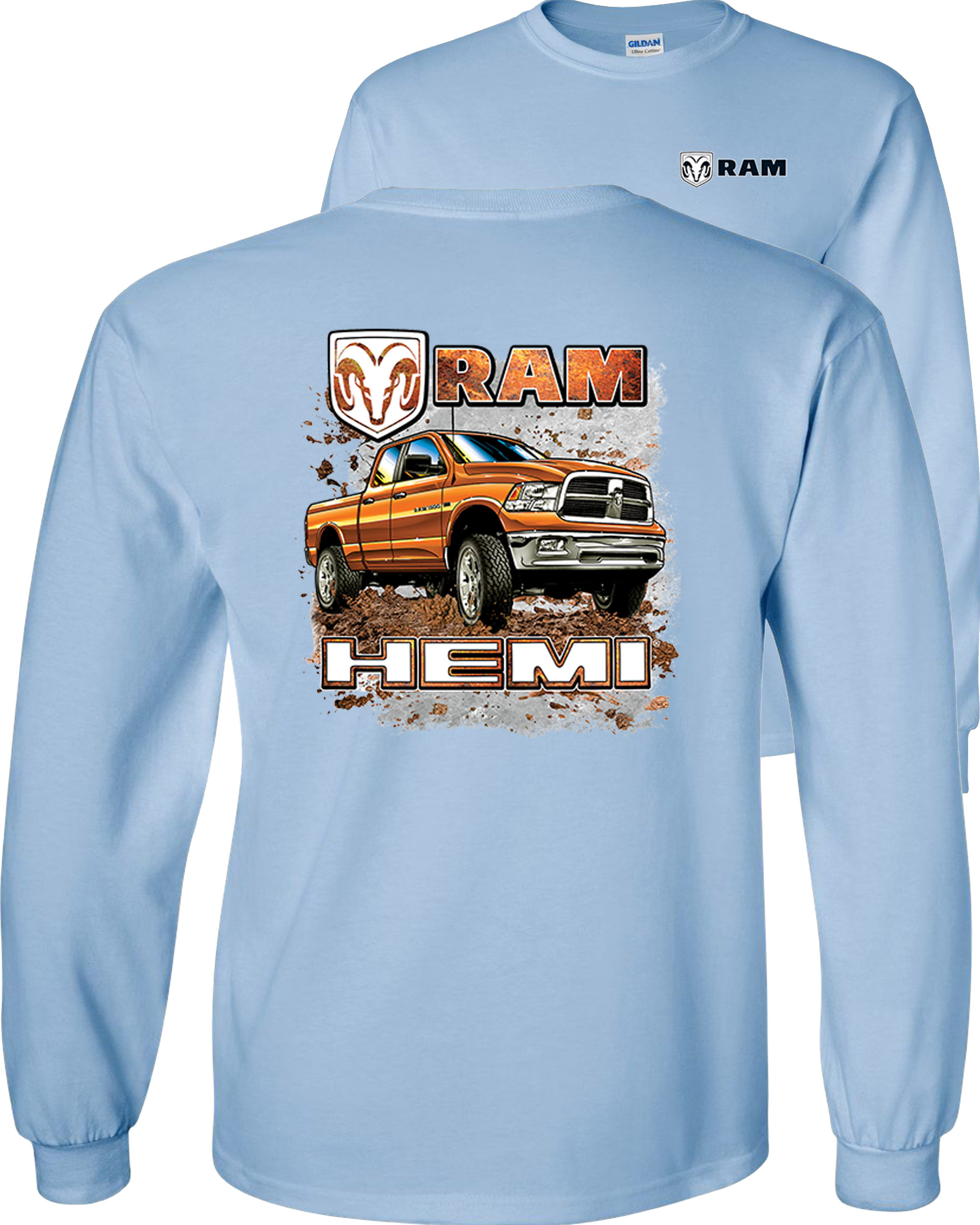 Dodge RAM HEMI Long Sleeve T-Shirt Dodge Truck Licensed Tee 