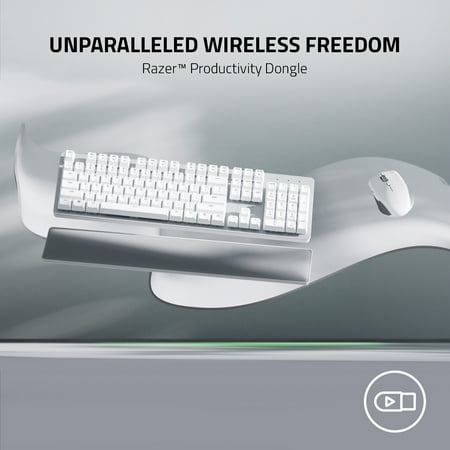 Razer - Pro Click Mini Wirless Optical Mouse with Compact Design - Mercury