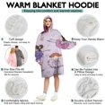 thumbnail image 5 of Ballet Princess Pattern Wearable Oversized Blanket,Wearable Blanket Hoodie for Adults,Cozy Hooded Blankets with Super Pockets,Super Warm Fuzzy Pullover for Women & Men, 5 of 6