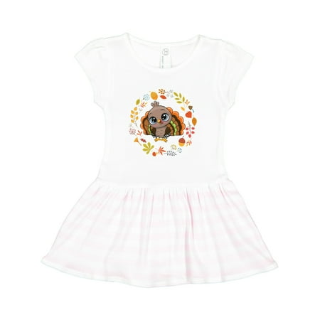 

Inktastic Thanksgiving Turkey Wreath Gift Toddler Girl Dress
