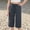 Dark Gray, variant on Girls High Waisted Pants Straight Leg Pants Casual Pants with Pocket Solid Elastic Waist Trendy Summer Beach Travel Capris Soft Slacks(Dark Gray,4-5 Years)