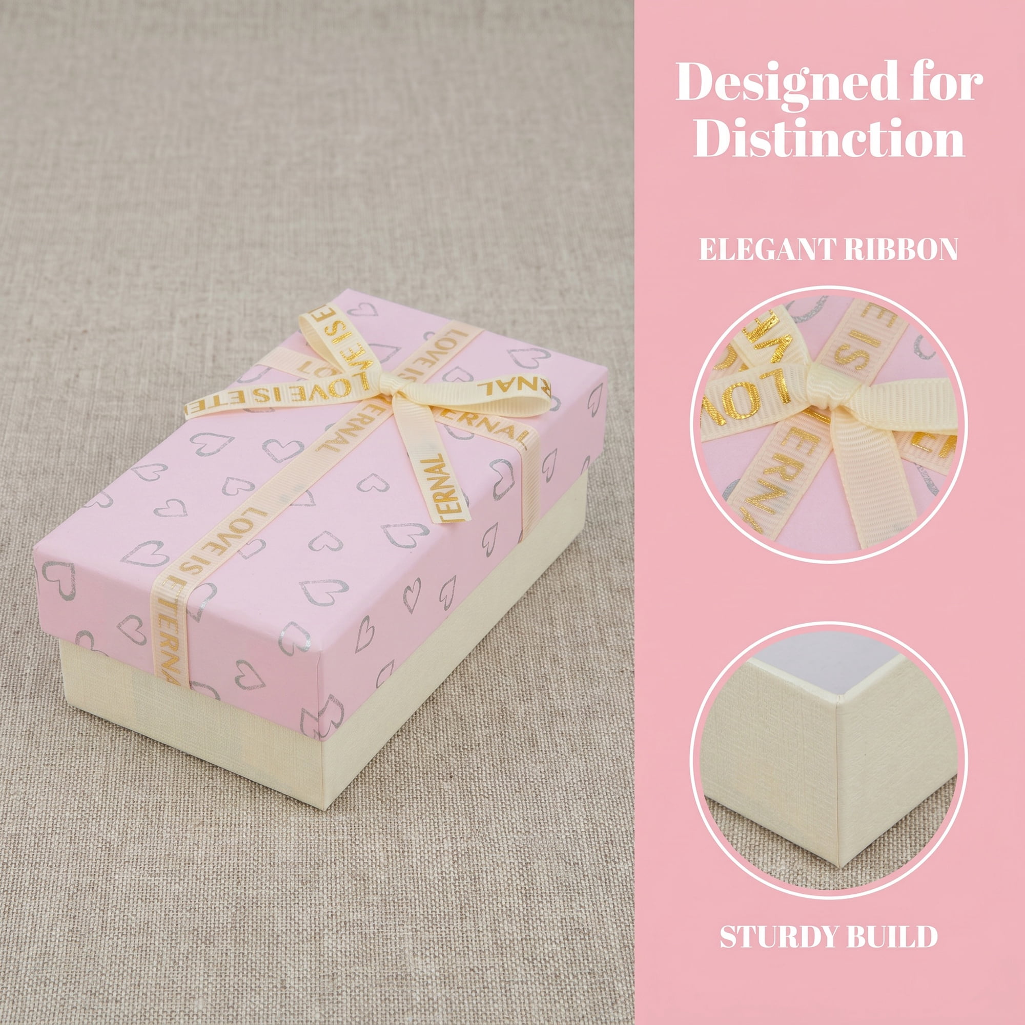 Unique Bargains 6Pcs Elegant Rigid Present Boxes for Gift Packaging Red 5.1"x2.8"x1.5"
