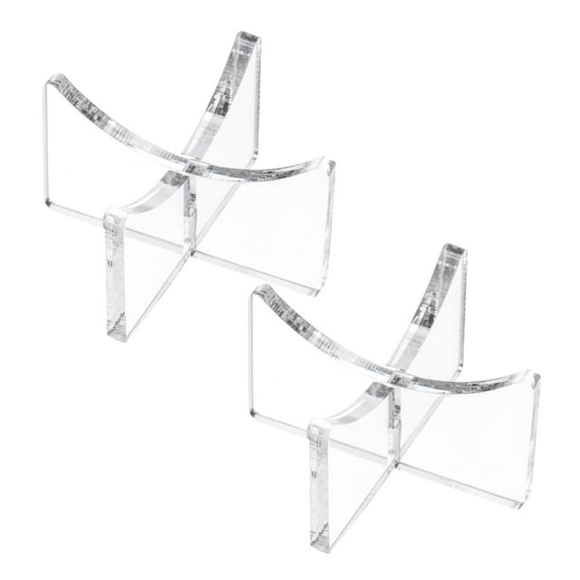 Soporte de exhibición de softball Uxcell 2 Pcs, soporte para béisbol, estantes de tenis, acrílico transparente