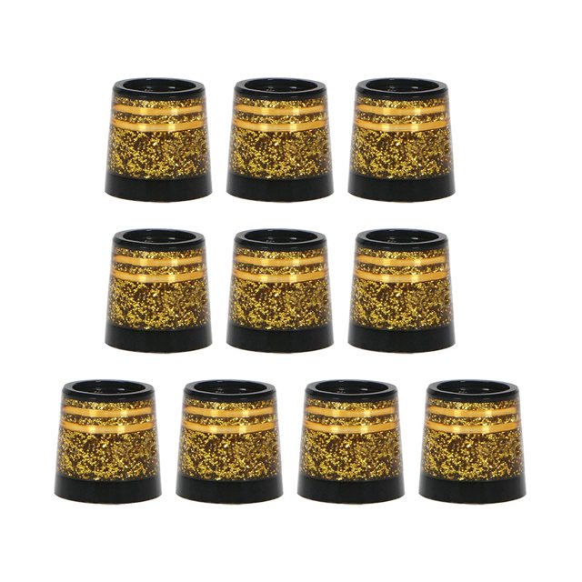 Billuyoard 10 piezas de virolas de hierro de golf de alta calidad, mangas de eje cónico premium Decoración del hogar Oro