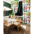 thumbnail image 5 of nqOlkjepod Outdoor Curtains for Patio Waterproof, Summer Gnomes Outdoor Privacy Panels Grommet, Palm Leaves Ice Cream Splicing Blackout Outside Curtains for Porch/Cabana/Pergola 54"x95", 2 Panels, 5 of 8