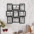 thumbnail image 4 of HAHDAXIA 6x8 Picture Frame Set of 5 Modern Black Solid Wood Photo Frame for Wall Gallery Decor,Family Mural,Collage Bundle,Hanging or Tabletop Display, 4 of 7