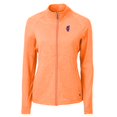 thumbnail image 2 of Women's Cutter & Buck  Heather Orange Florida Gators Swinging Gator Adapt Eco Knit Full-Zip Jacket, 2 of 3