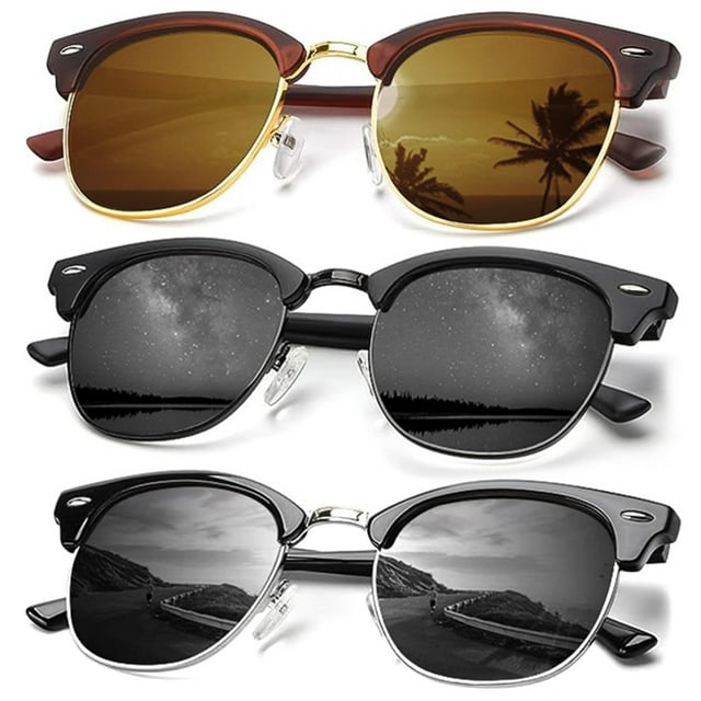 Gafas de Sol KALIYADI Retro Clásicas Polarizadas UV400 Unisex