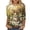 I#Multicolor, variant on Womens Easter Outfit Casual 3/4 Sleeve Crewneck Tops Cute Bunny Print Shirts Spring and Summer Blouses Easter Festival Tops