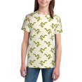 thumbnail image 3 of Wukai Green Snake Youth Unisex Short Sleeve T-Shirt for Boys, Girls, Teens, and Kids-X-Small, 3 of 7