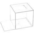thumbnail image 6 of HIIMIEI Acrylic Tissue Box Cover 5.4x5.4x5.4'' Clear Tissue Holder Napkin Dispenser for Home Office Restaurant-Clear, 6 of 13