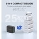 thumbnail image 4 of [Cargador] Cargador de pared USB C CSODINCE de 50 W, bloque PD de 5 puertos, 4 of 7