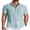 Mint Green, variant on COOFANDY Men' Button Down Shirts Short Sleeve Casual Shirt Summer Beach Textured Shirts