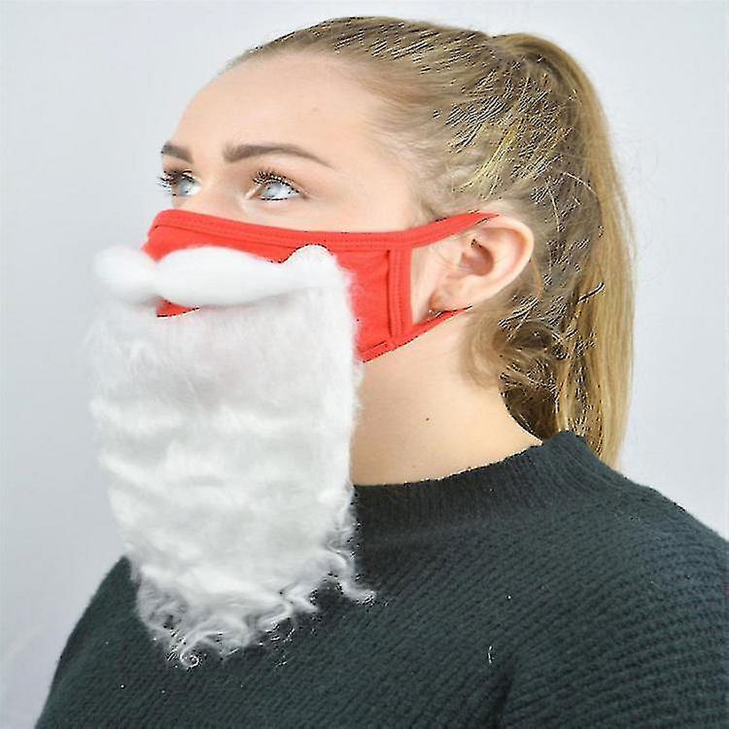 Máscara Facial Realista De Papá Noel Con Barba Sintética – Disfraz De Látex Para Adultos Y Adolescentes, Ideal Para Fiestas Navideñas, Cosplay Y Sesiones De Fotos