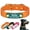 Orange, variant on Didog Personalized Dog Cat Leather Collar Pet Puppy Name Number Print for Small Dogs