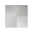 thumbnail image 1 of FASÄDE Easy Installation Quattro Brushed Aluminum Wall Panel Sample (12" X 12" Sample), 1 of 1