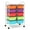 Deep Multicolor, variant on GVN 10-Drawer Rolling Storage Cart-Transparent
