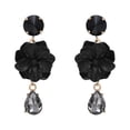 thumbnail image 1 of Pendientes para mujer, regalos para mujer, pendientes de flores, temperamento femenino, pendientes largos de cristal, pendientes, pendientes, 1 of 3