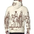 thumbnail image 7 of Cauagu Cowboys Riding Horses for Men's Pullover Hooded Sweatshirt Athletic Casual Hoodie Aautumn Hoodie Sweatshirt for Men Pullover Casual Hooded Sweatshirt-4X-Large, 7 of 7