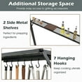 thumbnail image 6 of Costway 8' x 5' Grill Gazebo with 2 Shelves 7 Hooks Metal Frame Soft Top Gray, 6 of 10