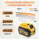 thumbnail image 2 of Batería de Repuesto PowQualliane 12000mAh para Dewalt 20V/60V, 2 of 8