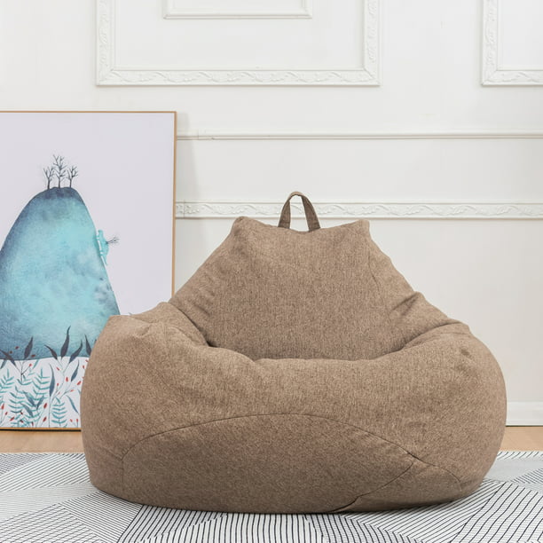 Stuffed Storage Bean Bag Chair Cover, Extra Large Bean Bag Chair Cover